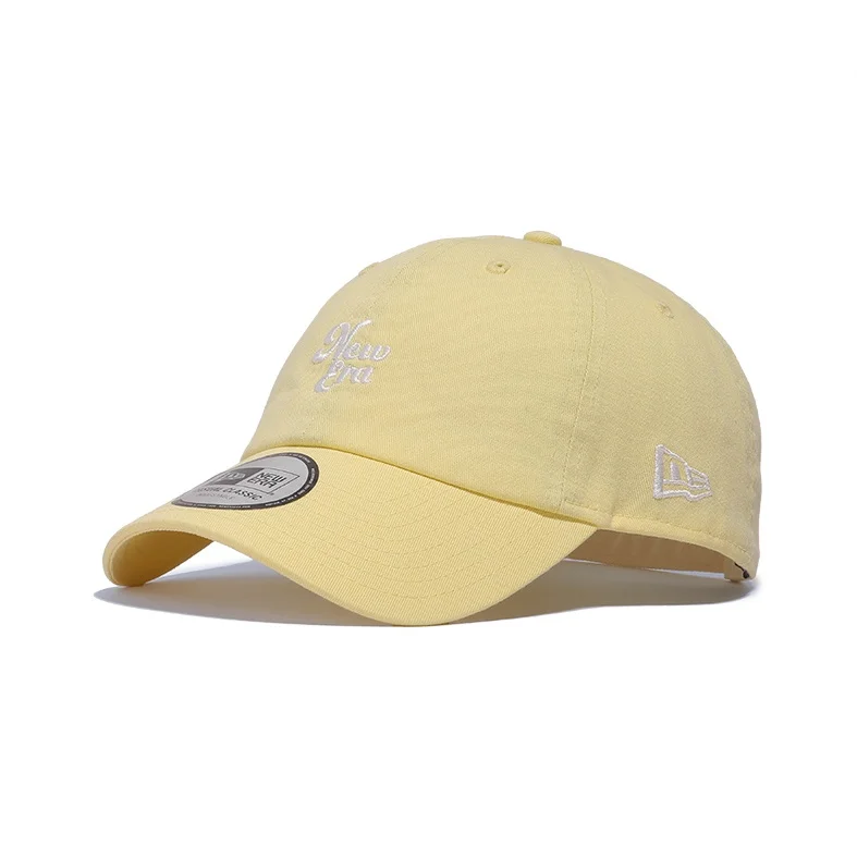 New Era Cotton Baseball Caps Unisex Yellow 14538067