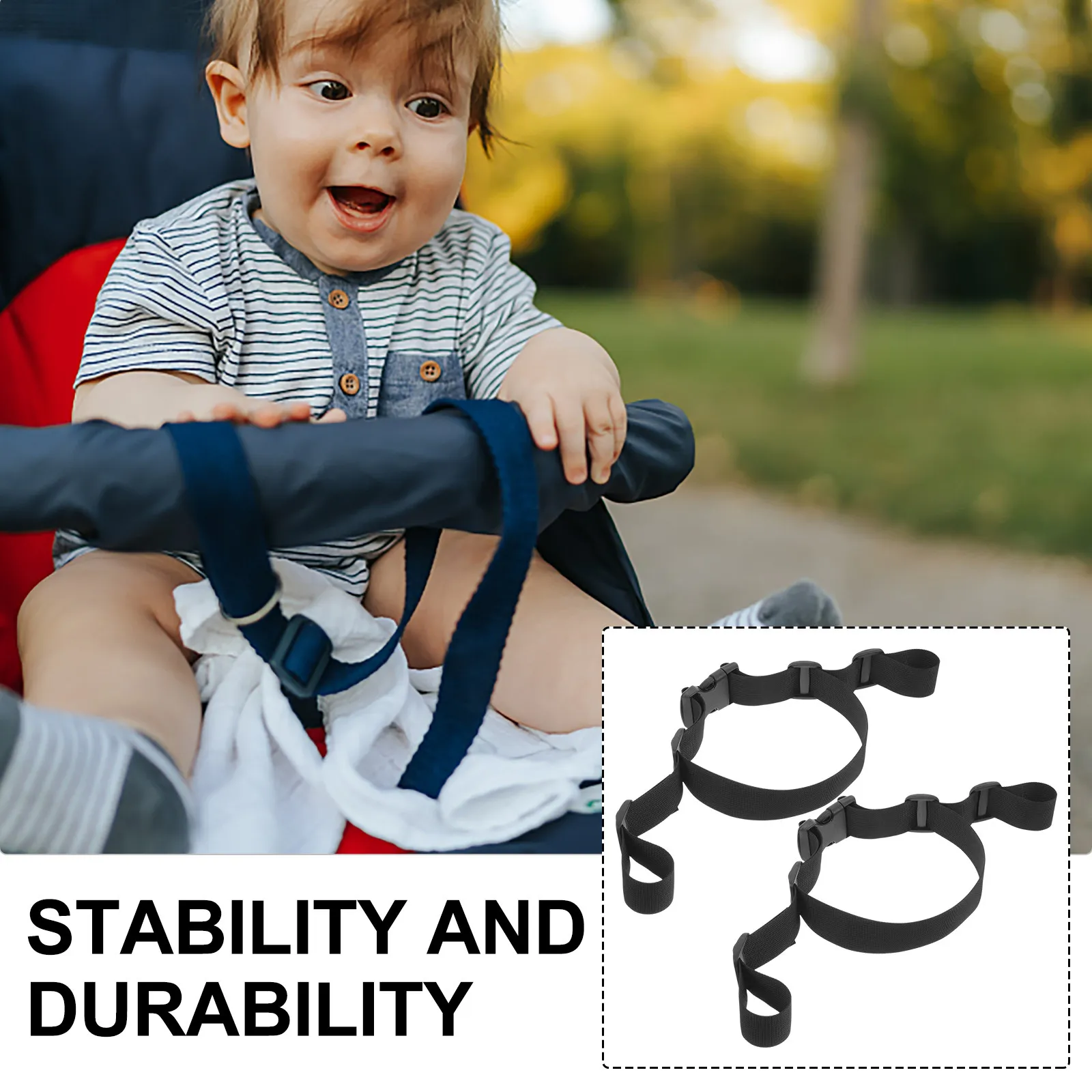 

2 шт. сменных регулируемых ремней безопасности для детского стульчика и коляски: прочные, надежные, удобные, многофункциональные