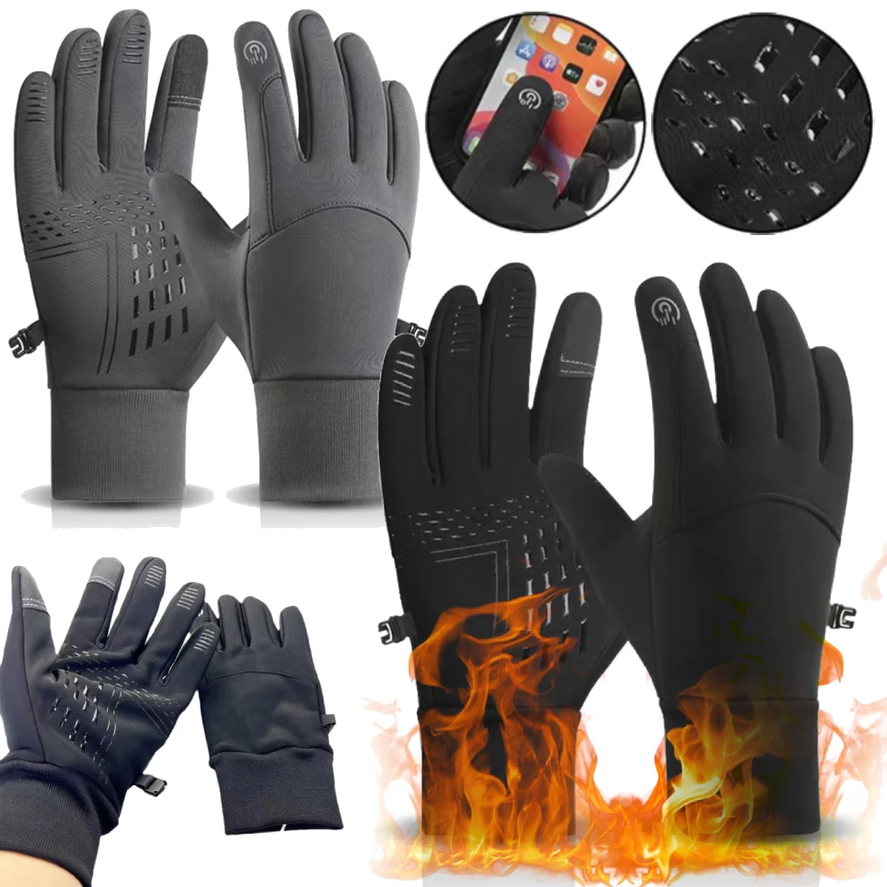 USB Heated Gloves Heating Gloves Waterproof Heating Gloves Electric Winter Gloves Thermal Touch Screen Gloves for Outdoor