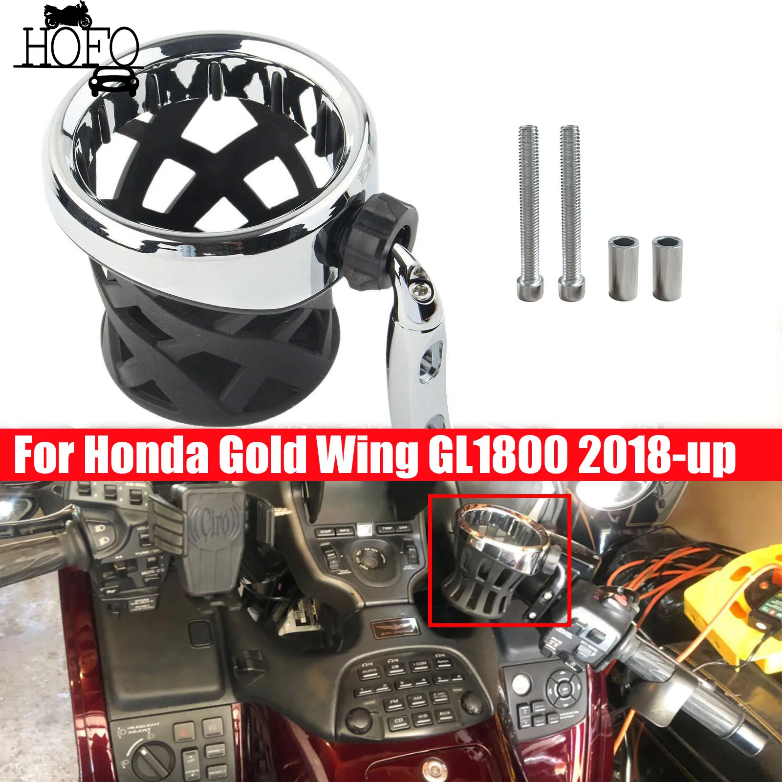 

Motorcycle Accessories Motocross Cup Holder Motorbike Handlebar Drink Cup Mounted For Goldwing 1800 골드윙 GL1800 F6B 2013-2017 ATV