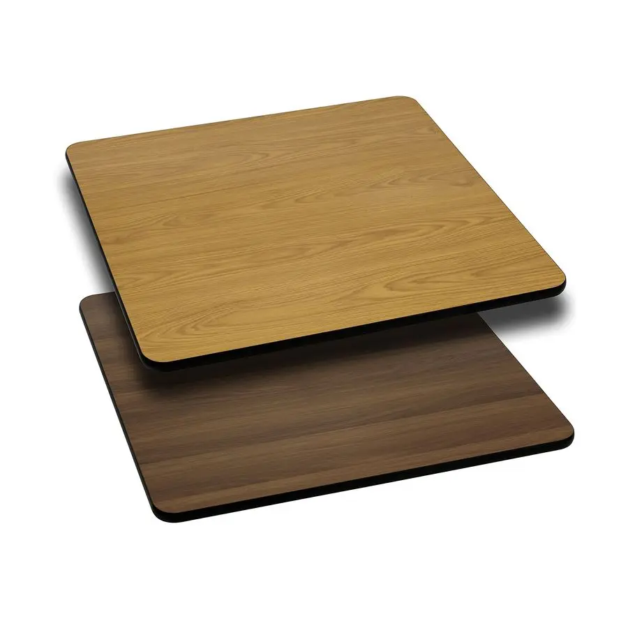 

Glenbrook 24 Square Table Top with Natural or Walnut Reversible Laminate Top
