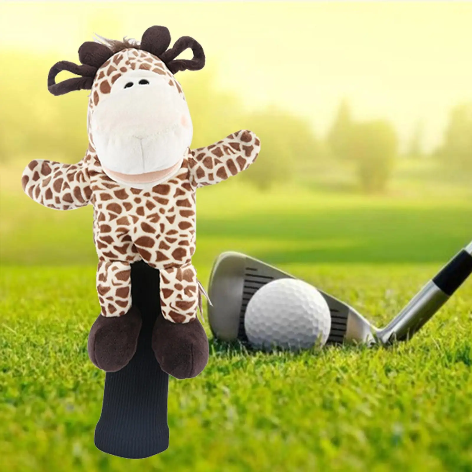 

Plush Animals Golf Wood Driver /460cc Headcover Protector Cute Giraffe Golf Club Head Cover Protection Men Women Gift