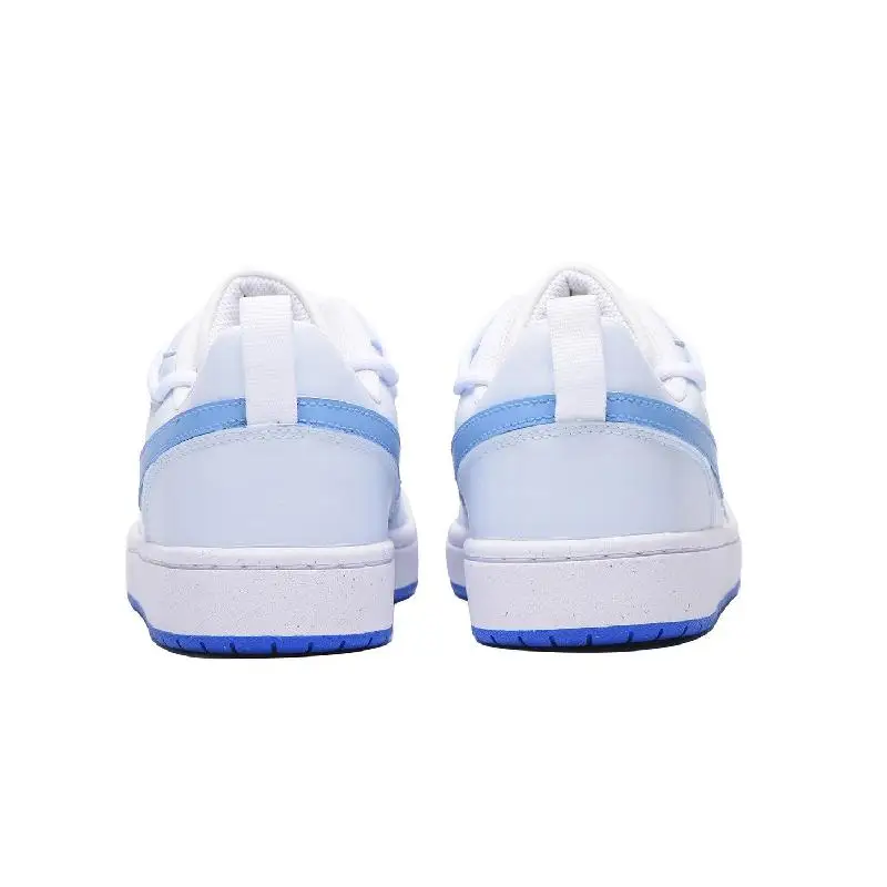 【Personalizar】Nike Court Borough Sapatos de skate femininos de cano baixo branco/azul tênis DV5456-110