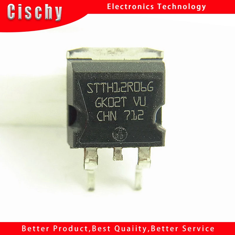 

5pcs/lot STTH12R06G STTH12R06 12A 600V TO-263 In Stock