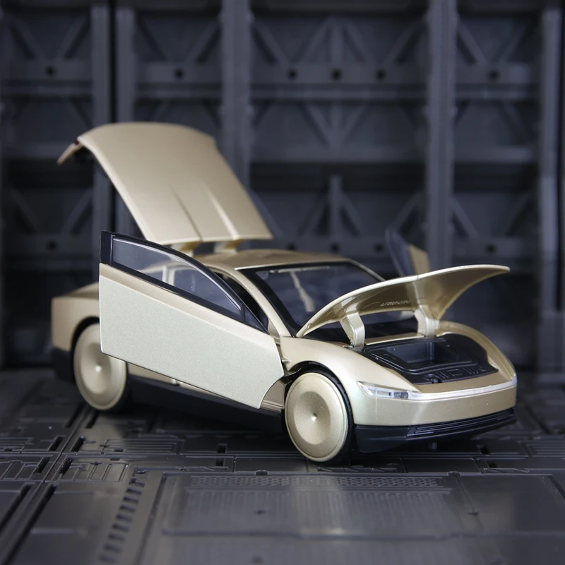 Colección de accesorios para coche modelo supercoche de aleación 1:32, puertas y capó de motor, el maletero se puede abrir