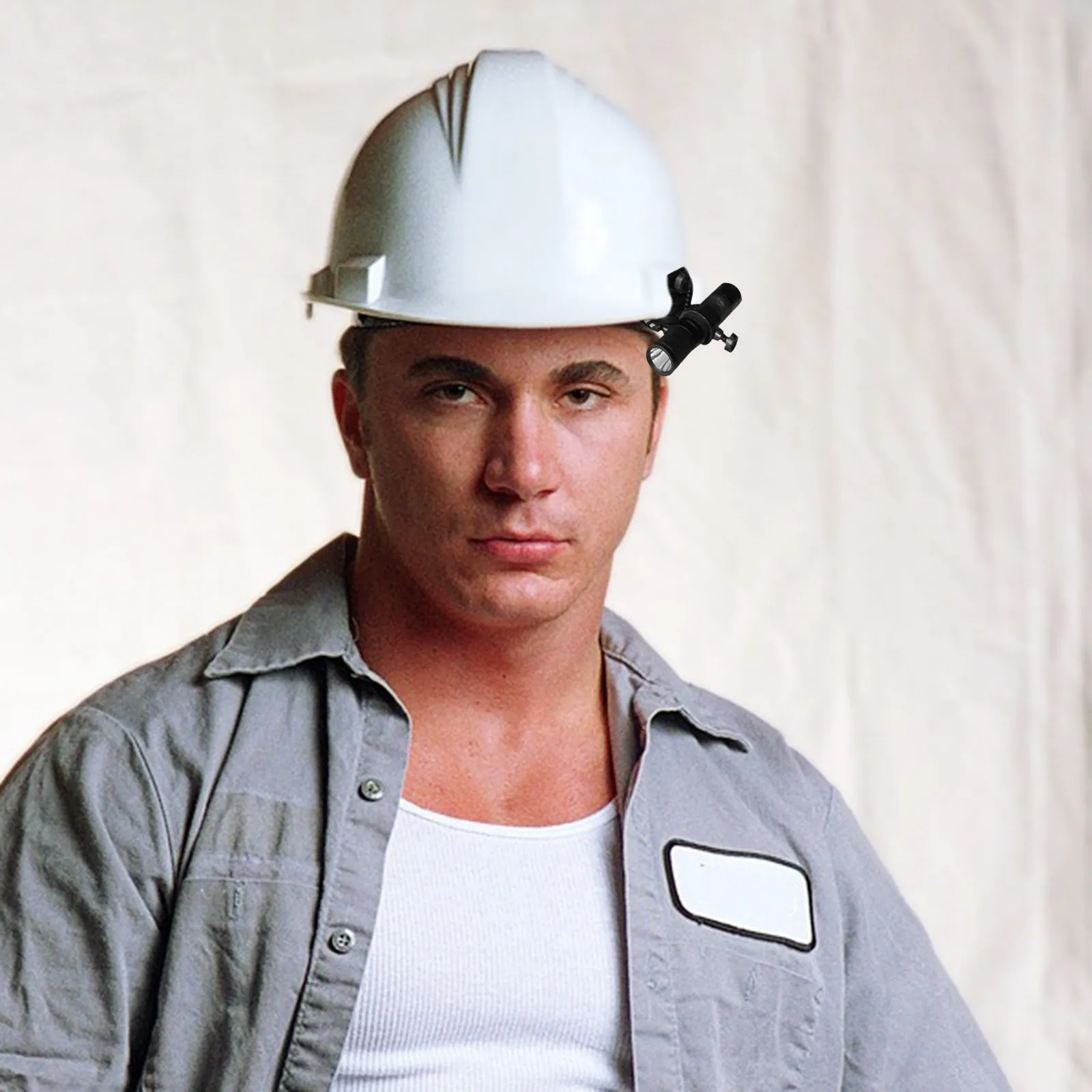 Plastic Hard Hat Light Clip Bracket Clamp Design Flash Light Holder for Secure Fit Hard Hat Accessory Fire Band
