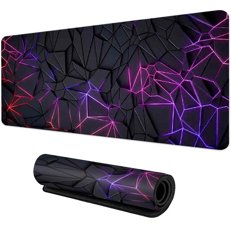 3D Geometry Mouse Pad Large Computer Rug Office Game Table Mat XXL 90x40cm Rubber Anti-slip Gaming Keyboard Mousepads Desk Pads