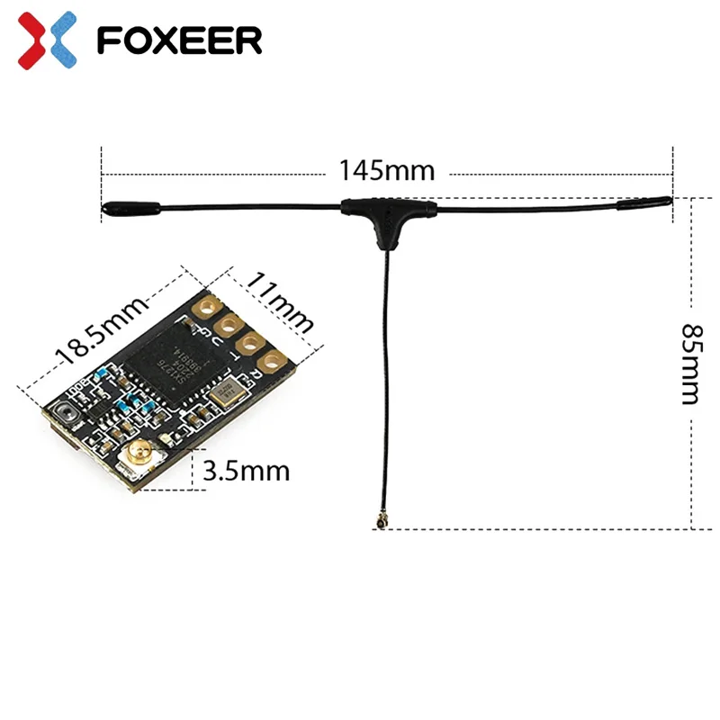 Fxeer ELRS 915MHz/868MHZ 50mW odbiornik duża odległość Nano RX dla daleki zasięg dron FPV Mobula7 Mobula6