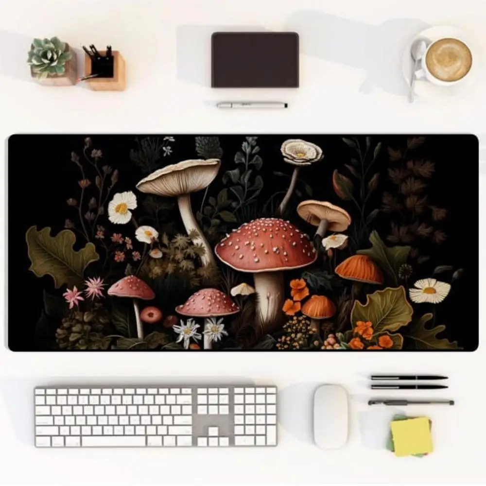 Sakura Japanese Style Desk Mat, Anime Desk Mat, Game Desk Mat, Forest Mouse Pad, Cherry Blossom Mouse Pad.