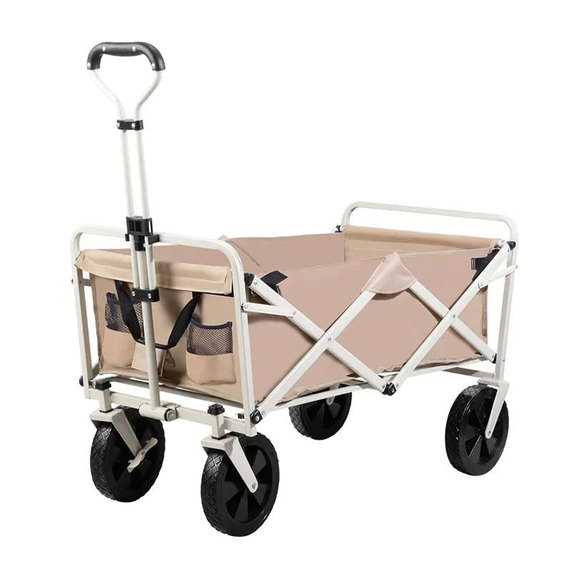 

Outdoor camper cart Full metal camp trailer