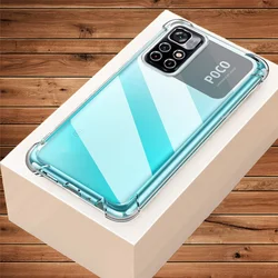 Soft Clear Case for Poco M4 Pro 5G Phone Cases Pocophone M4 Pro Xiaomi Poco M4 Pro Shockproof Silicone Cover Poco M 4 Pro Case