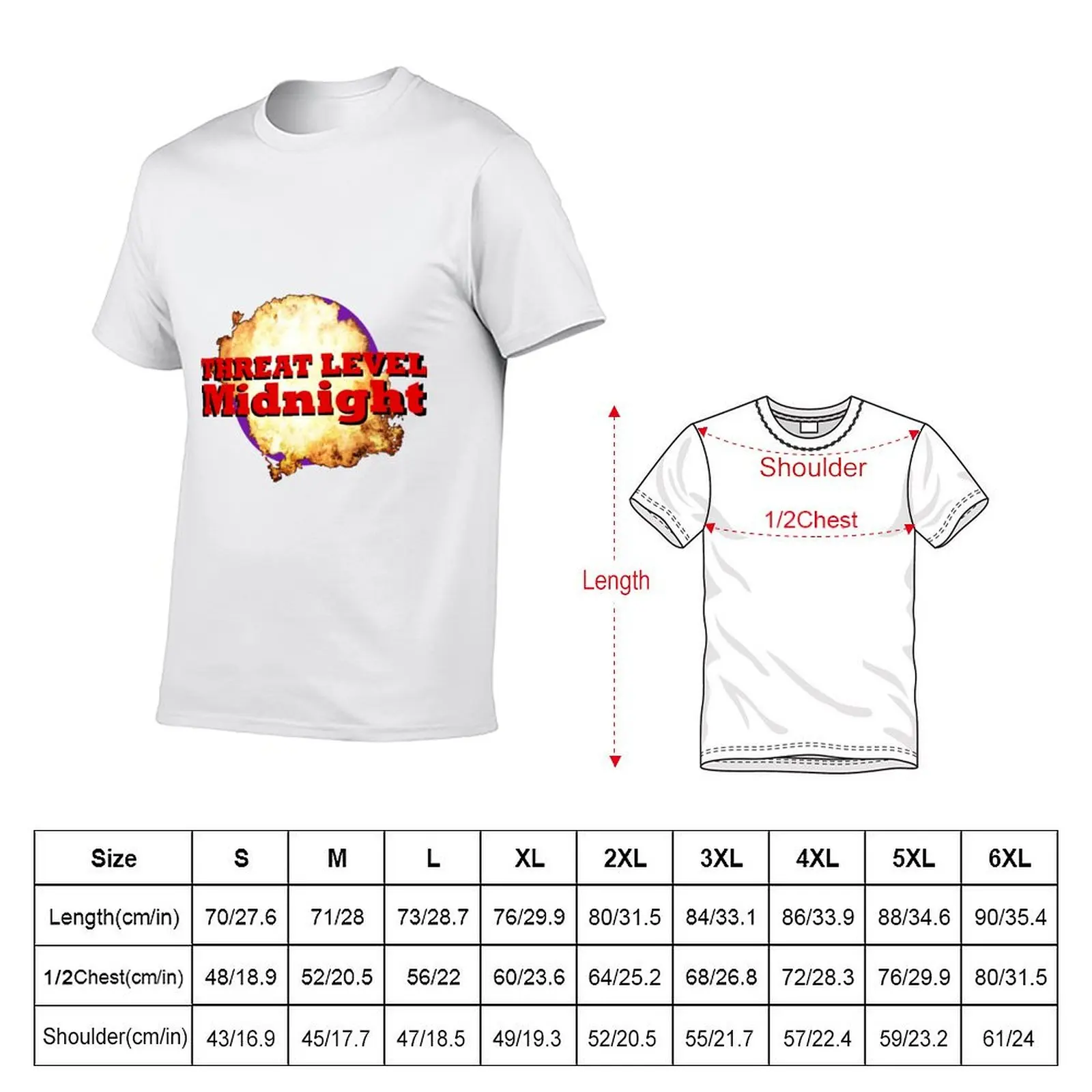 threat level midnight T-Shirt anime t shirts oversize men t shirt cotton 100% T-Shirt