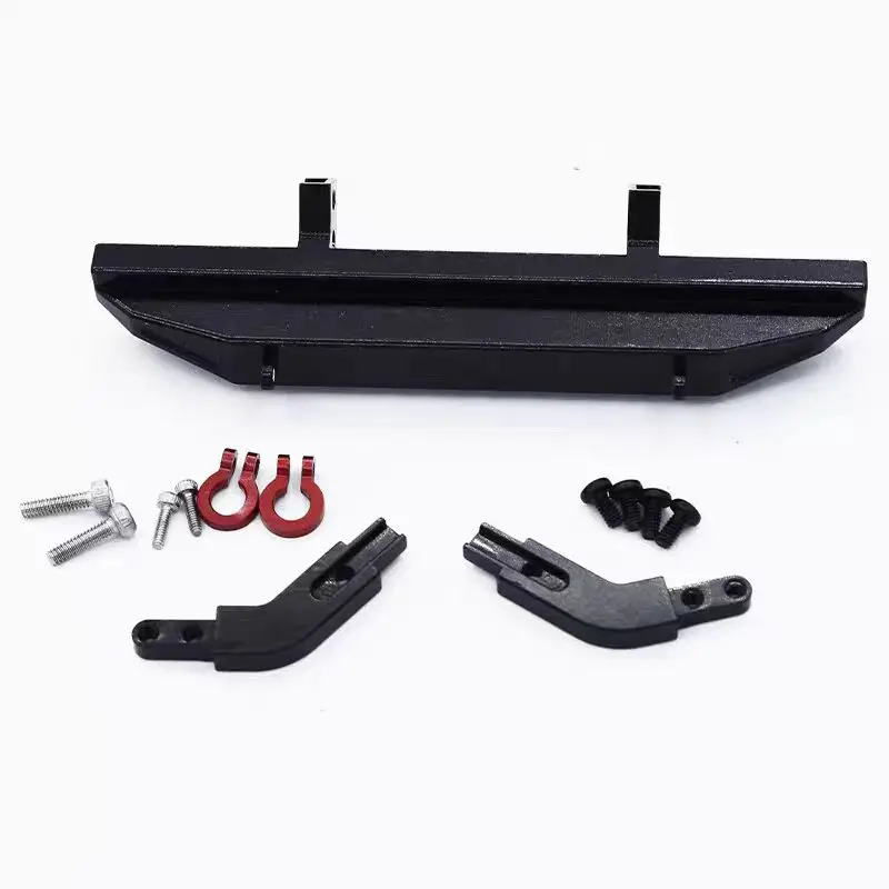 TRX4M conjunto de caja de cambios de eje de metal, placa inferior, viga de parachoques para accesorios de coche de control remoto 1/18