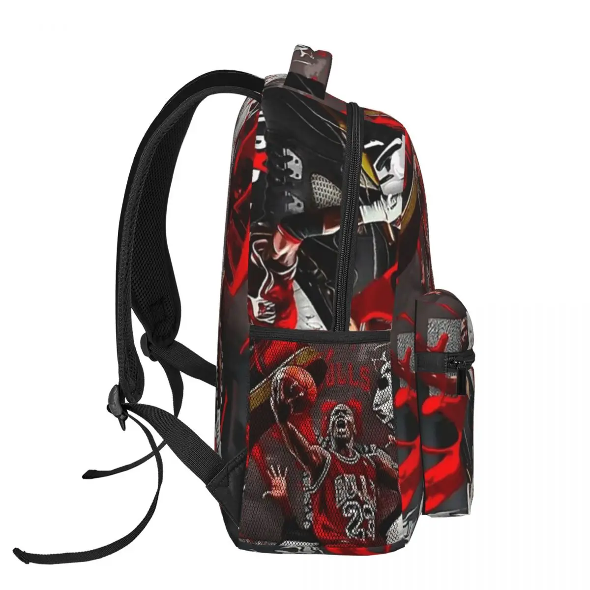 Jordan Basketball Art Backpack for Men Women Fashion Student Business Daypack College Shoulder Bag 16in