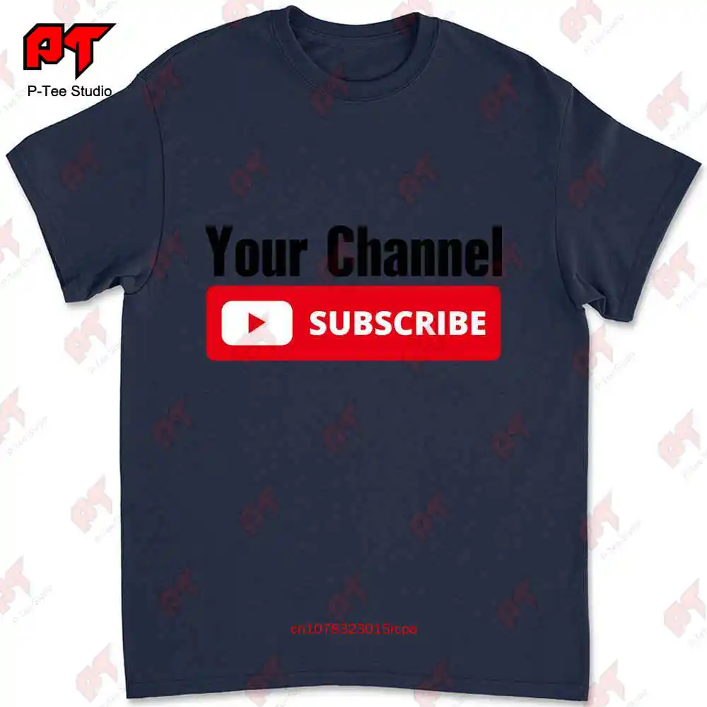 Subscribe Youtube T Shirt Video Channel Personalized Name LZX8