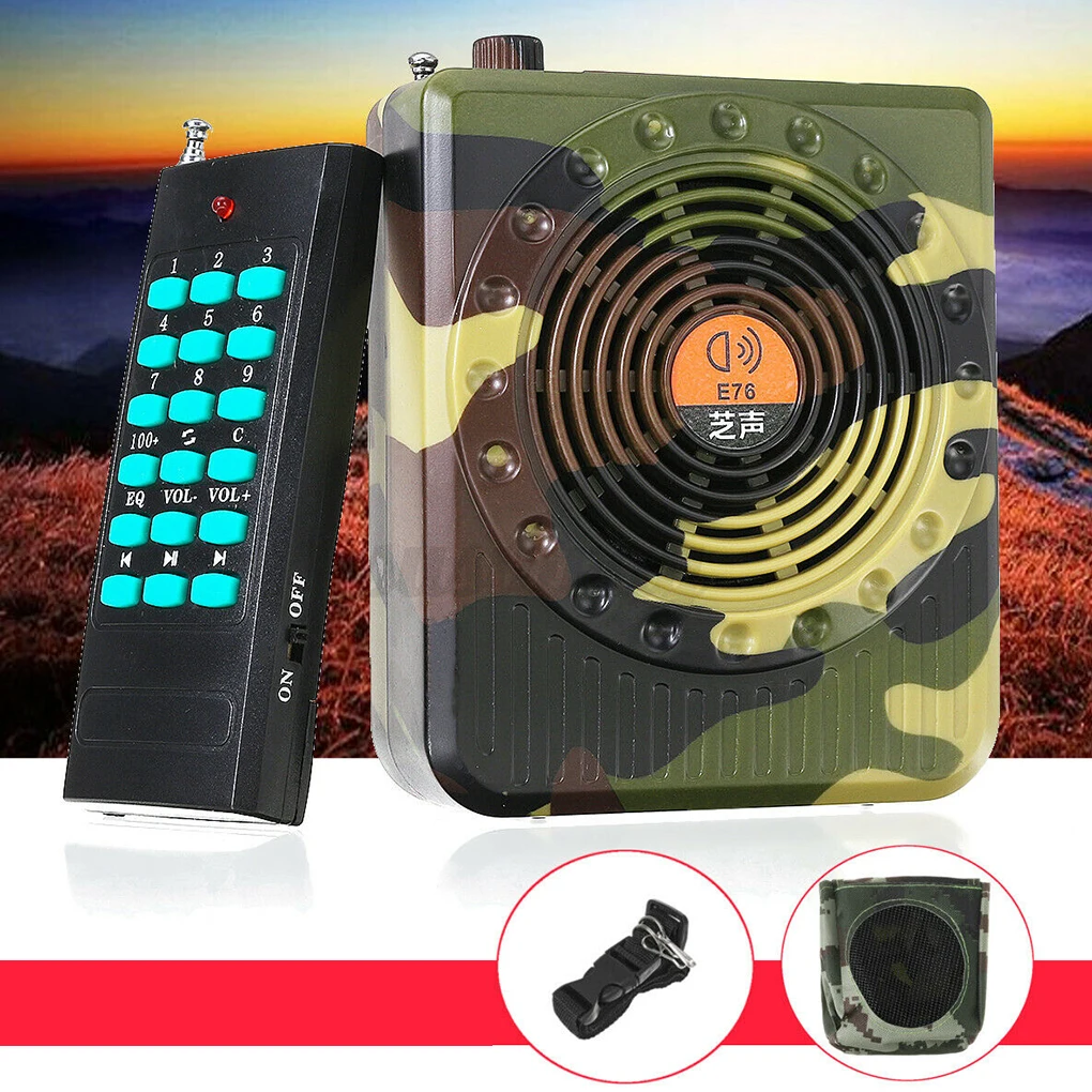 Amplificatore di telecomando ricaricabile Amplificatori audio piccoli professionali Esca Chiamata Altoparlante Strumento di caccia Amplificatore audio