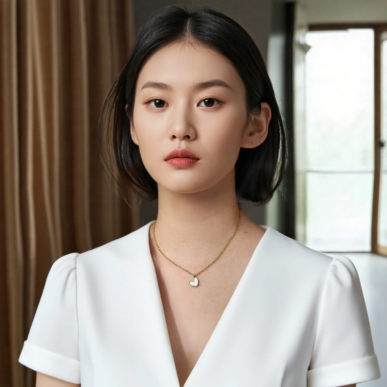 UHBINYCA Minimally Heart-shaped Pendant Necklace for Women, Featuring A Romantic Heart and High-quality Stainless Steel Jewelry