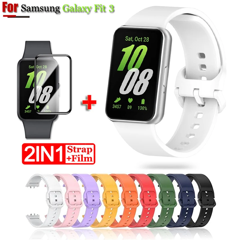 Replacement Strap For Samsung Galaxy Fit 3 Strap Silicone Watchbands For Galaxy Fit3 Strap Band Bracelet 