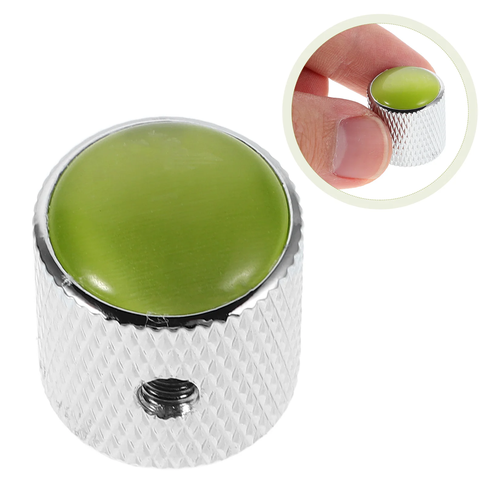 

Electric Guitar Knob Accessories Metal Dome Bass Tone Control Potentiometer Cap Sturdy Reliable Precise Sound for Stage