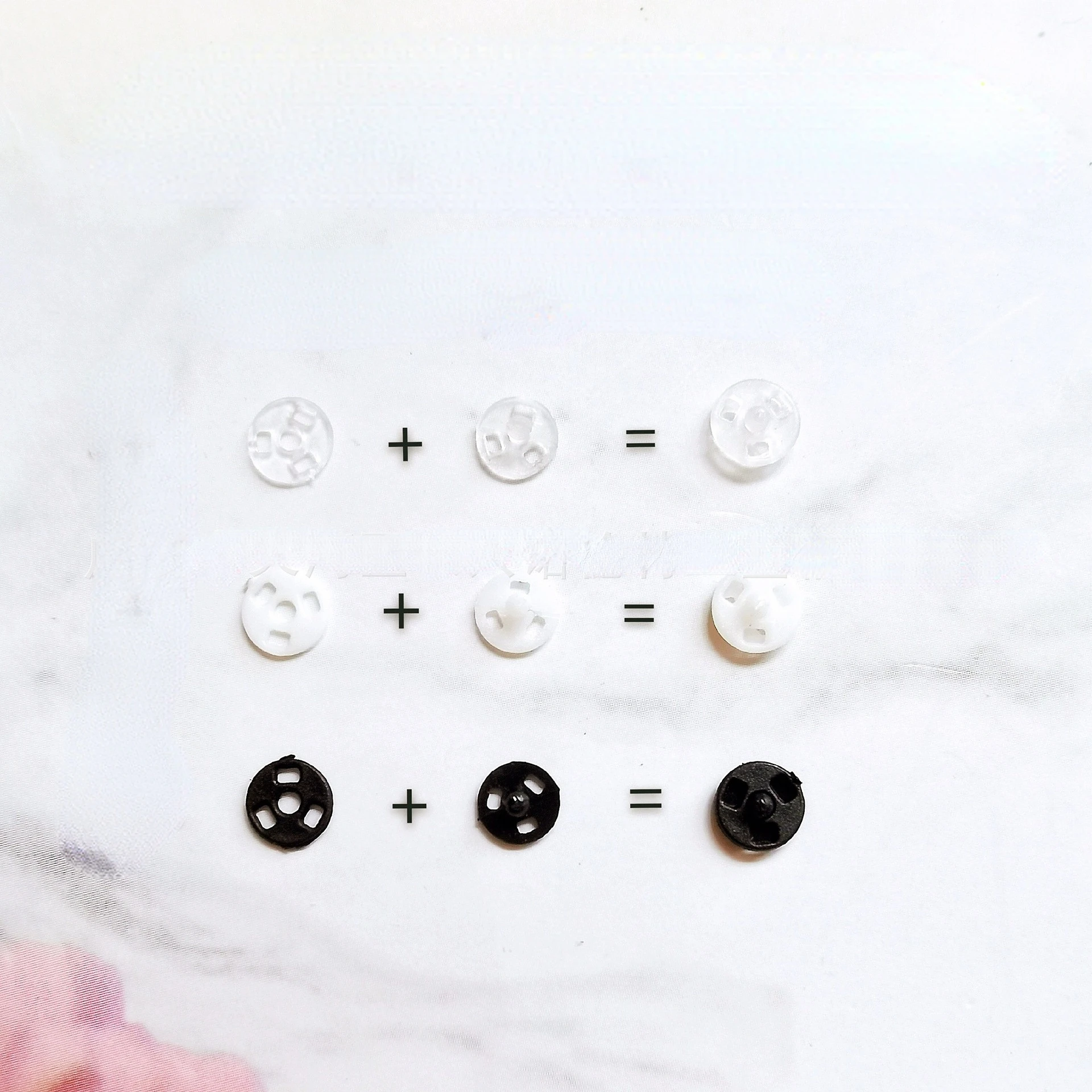 30 Pair Mini Snap Buttons Invisible Button For DIY Handmade Doll Clothes Buckle for 1/12 1/6 Doll DIY Sewing