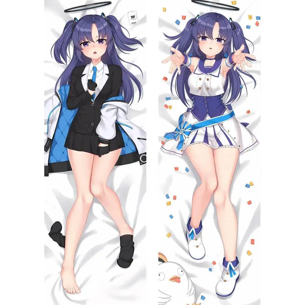Game Blue Archive Hayase Yuuka Hing Sarung Bantal Tubuh Otaku Dua Sisi Dicetak DIY Sarung Bantal Lempar Tempat Tidur Rumah