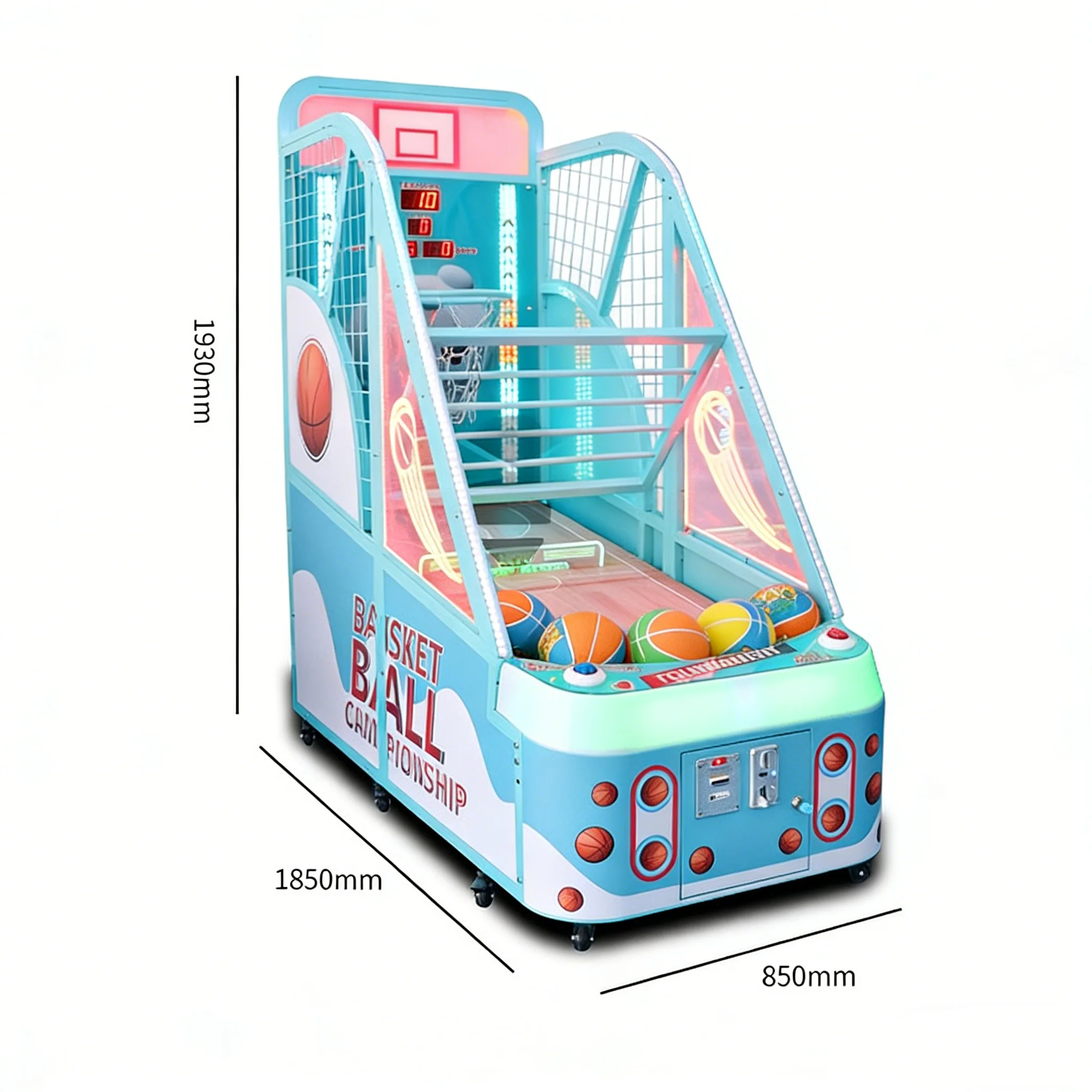 Commercial Equipment Large Street Basketball Shooting Arcade Game Machine for Kids Coin Operated Excluding Freight