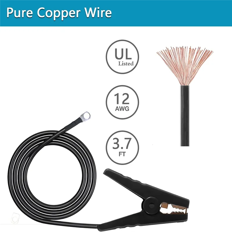 

Electric Fence Wire-Ground Rod,Connect Energizer And Electric Fence Charger Solar,Suitable For Generator Electric Fence-AA26