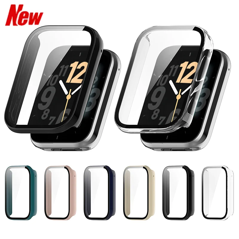 Tempered Glass+Plastic Case for Xiaomi Band 10Pro Screen Protector Anti-Scratch Bumper Cover for MiBand 10Pro Ceramic Edition