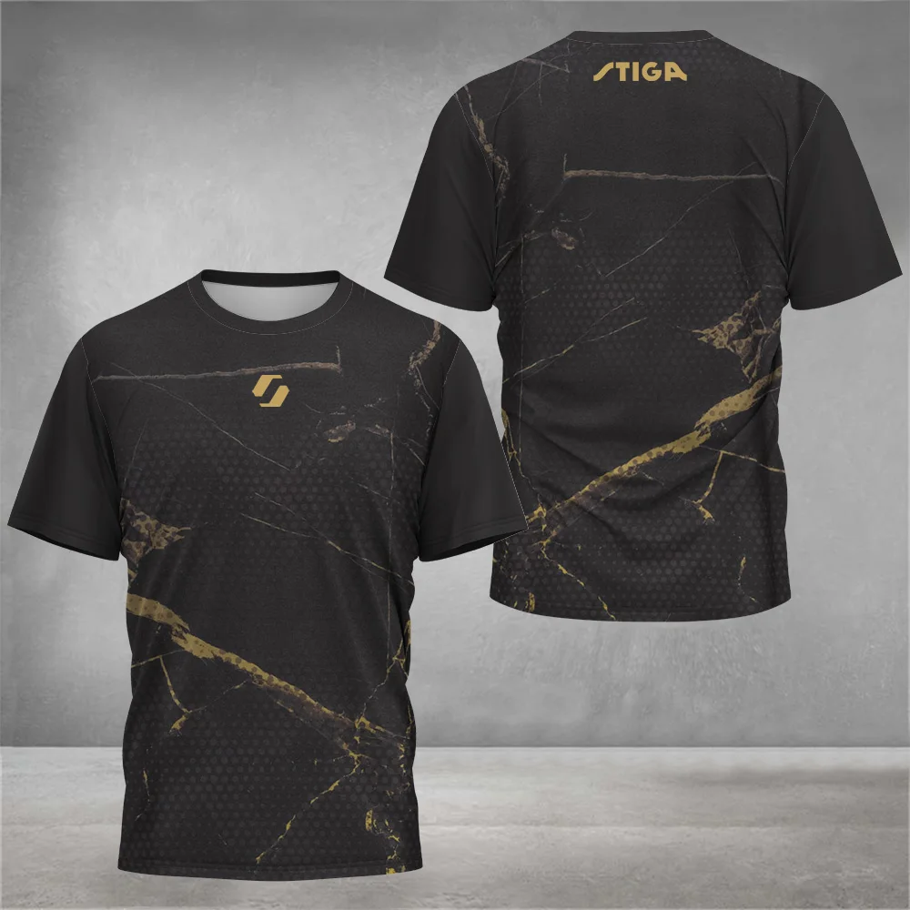 Modisches Herren-T-Shirt für den Sommer, Wettkampf- und Trainings-T-Shirt mit Buchstaben-Aufdruck, bequemes und atmungsaktives Rundhals-T-Shirt für den Freizeit- und Sportbereich im Freien – Detail 3
