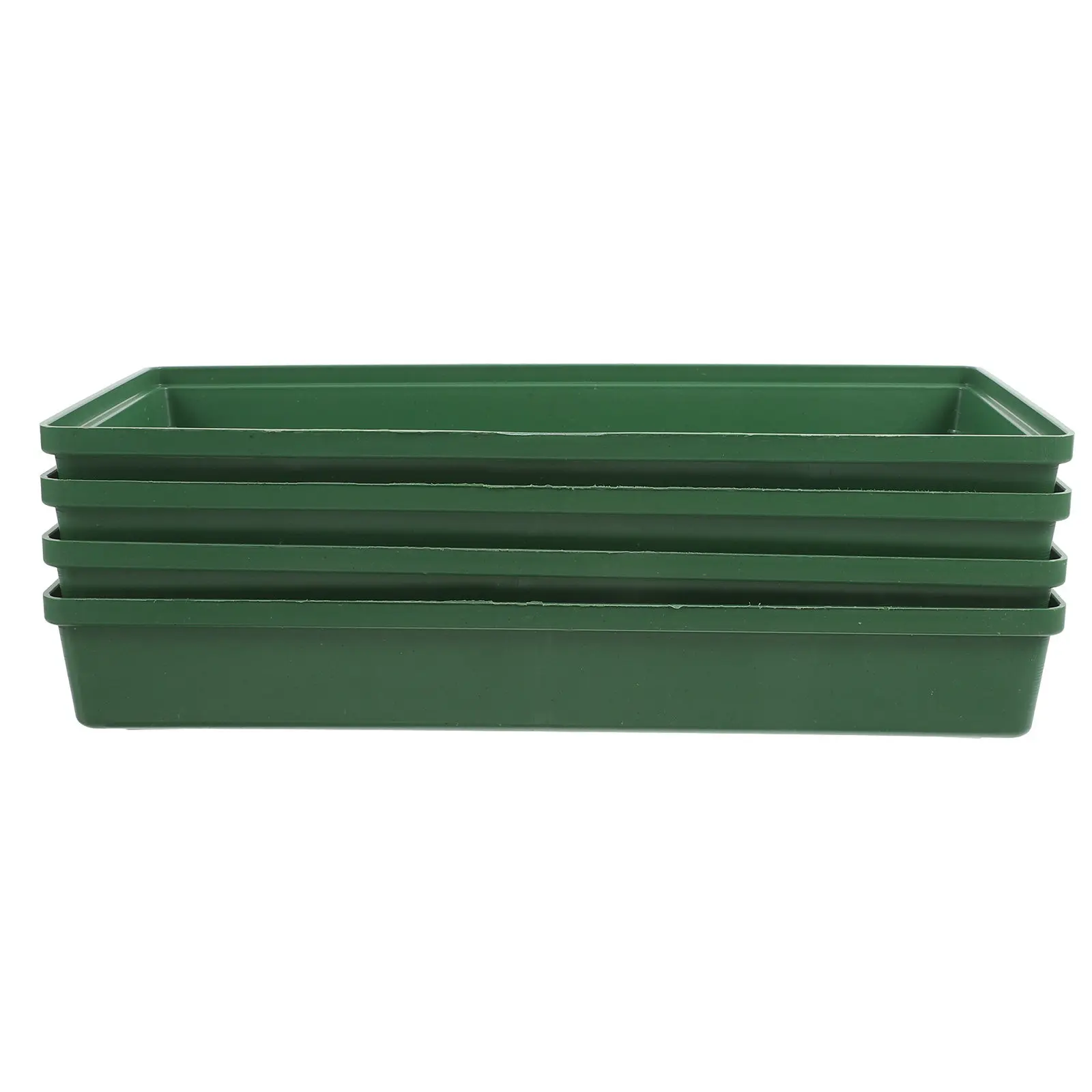 

4Pcs Floral Mud Tray Rectangular Flower Arrangement Base DIY Floral Centerpiece Plate Landscape Tray Fresh Flower Containers