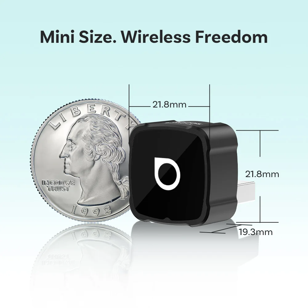 Ottocast 4-in-1 Mini Air Pro CarPlay Wireless Android Auto Adapter Video-Spiegelung Youtube Spiegel-Dongle für Airplay Miracast – Detail 3