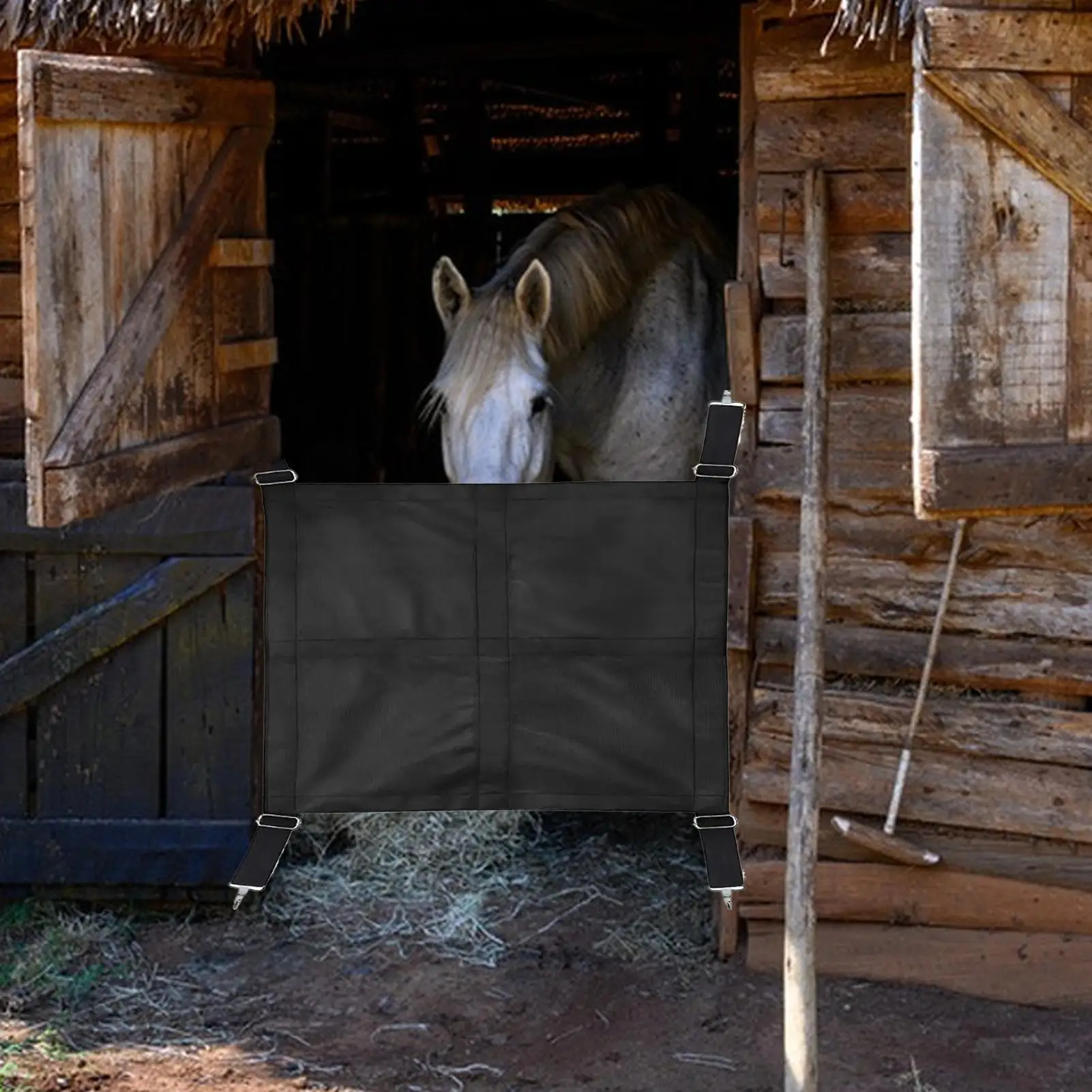 

Horse Stall Guards Oxford Equine Fence Straps Breathable Horse Stall Guard For Training Farm Barn Aisle Stallcorral Equestrian