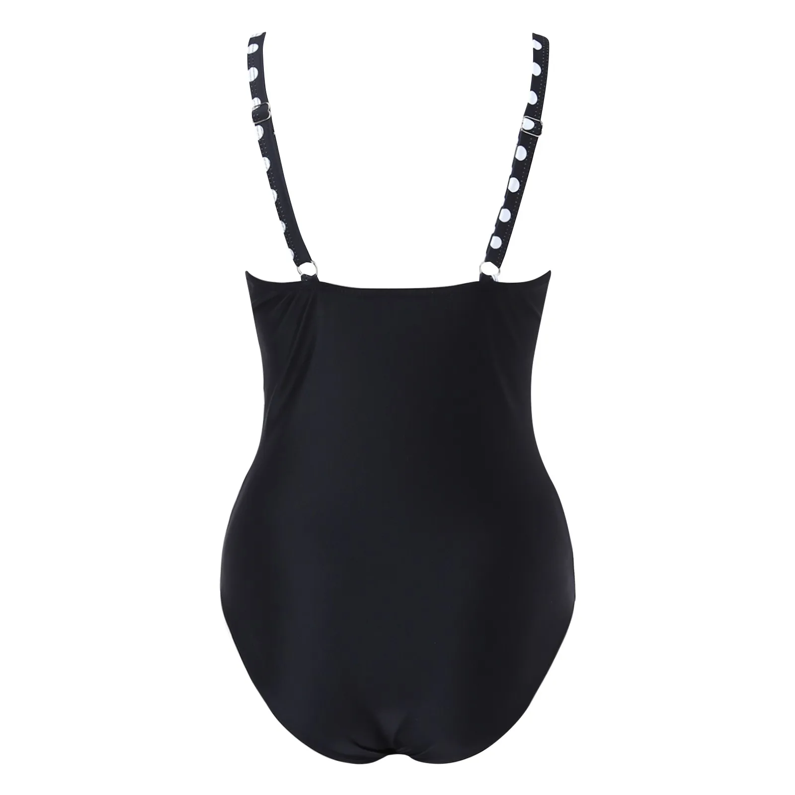 Sexy One-piece Large Size Polka Dot Swimwear Push Up Women Swimsuit Vintage Patchwork Female Bodysuit Bathing Suit Beachwear