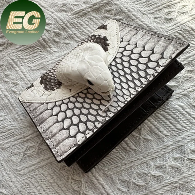 

RC69 Snake skin lady luxury wholesale brand for designer wallets men minimalist customized card holder genuine leather wallet