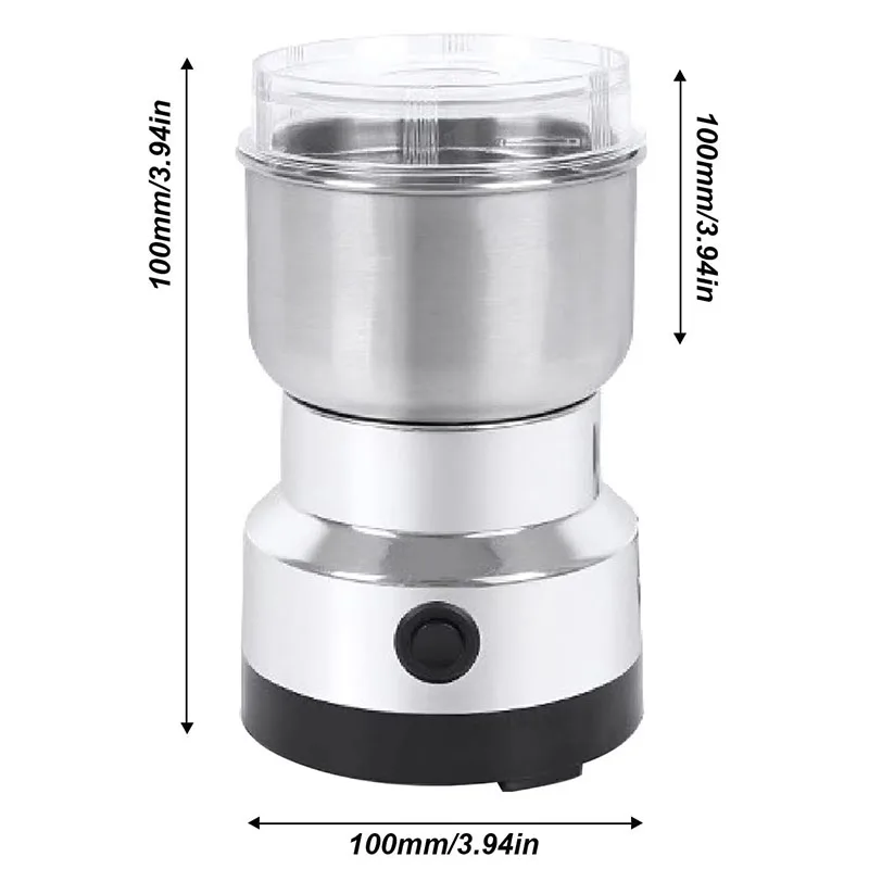 300ml Mini Electric Grinder Home Super Fine Baby Food Grinder Coffee Grinder Spice Pepper Grinder Grain Grinder 2/4 Blade