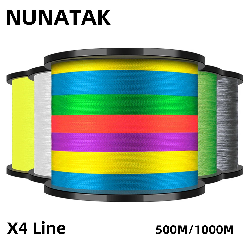 Línea de pesca trenzada PE X4 NUNATAK para lubina y gran pesca - imagen 2