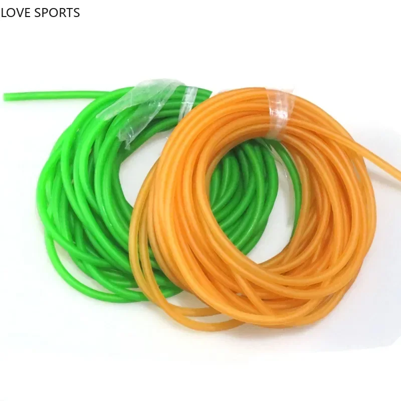 1:5 50meters Rubber Fishing Rope Diameter Solid Elastic Rubber Line 1 Meter Stretch 5 Times Elastic Fishing Line Diameter 6MM