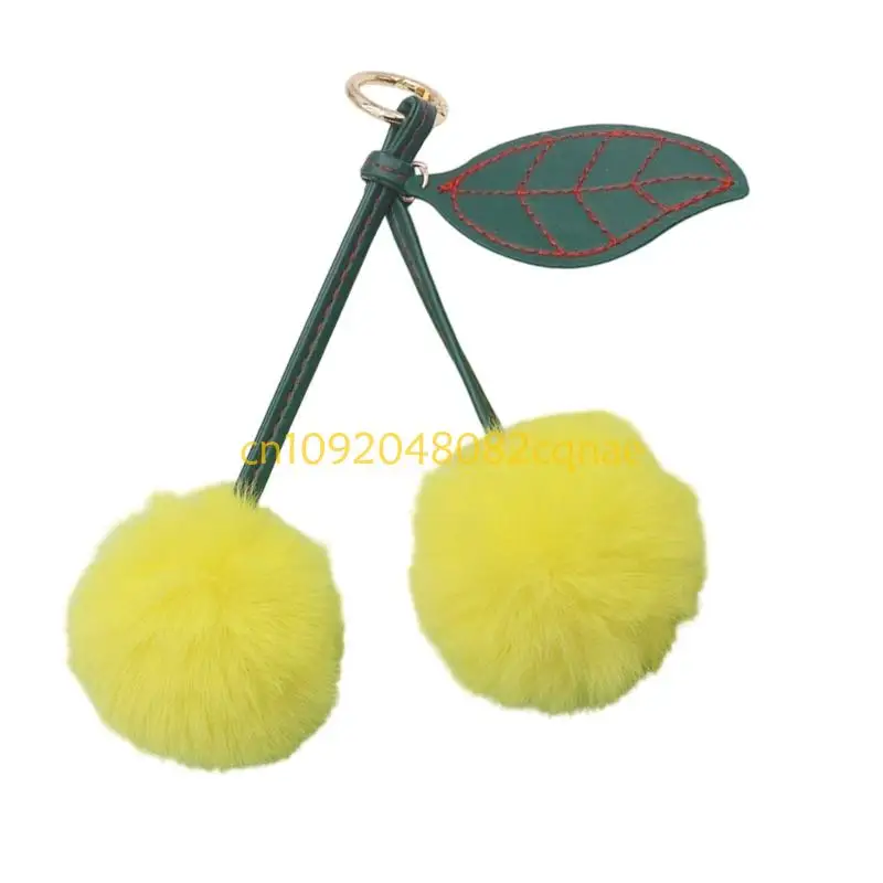 Fruit Keychain Lovely Cherrys Designs Multipurpose Accessory For Keys Purses Backpacks Long Time Use Plush Materials