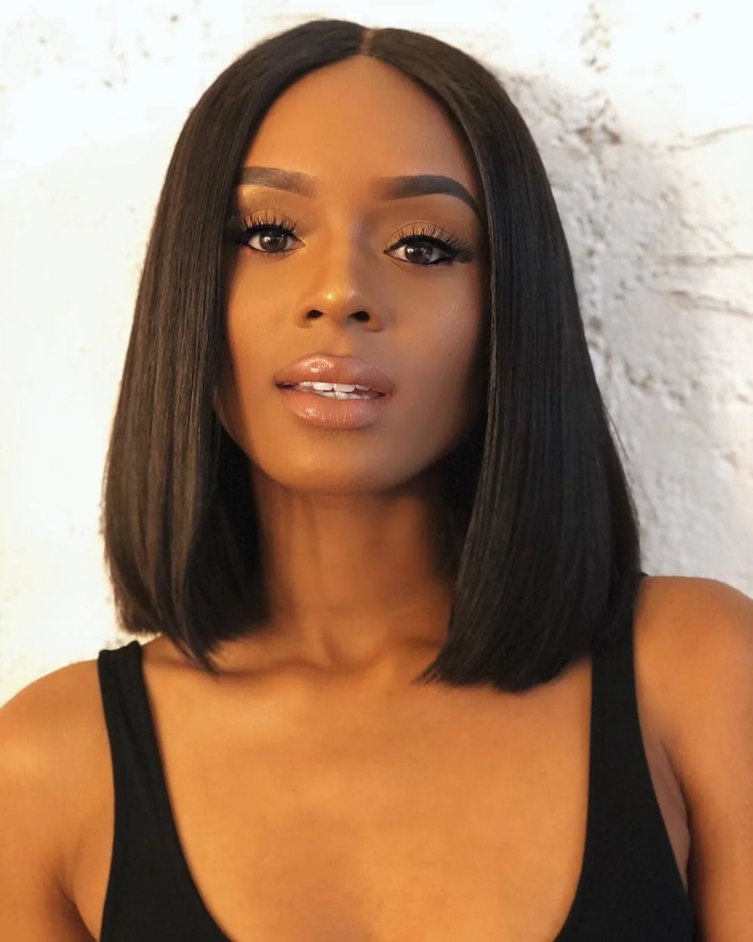 14 Inch Bob Wig Human Hair 13x4 HD Lace Front Wigs Pre Plucked Bone Straight Hair Lace Frontal for Black Women 200% Density