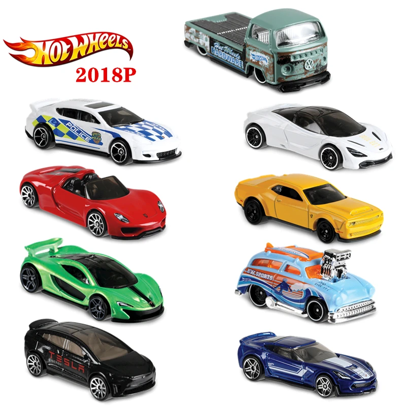 2018P Hot Wheels Chevrolet Nissan BMW Lamborghini Volkswagen Die-Casting Alloy Double Door Car Model Collection Toy