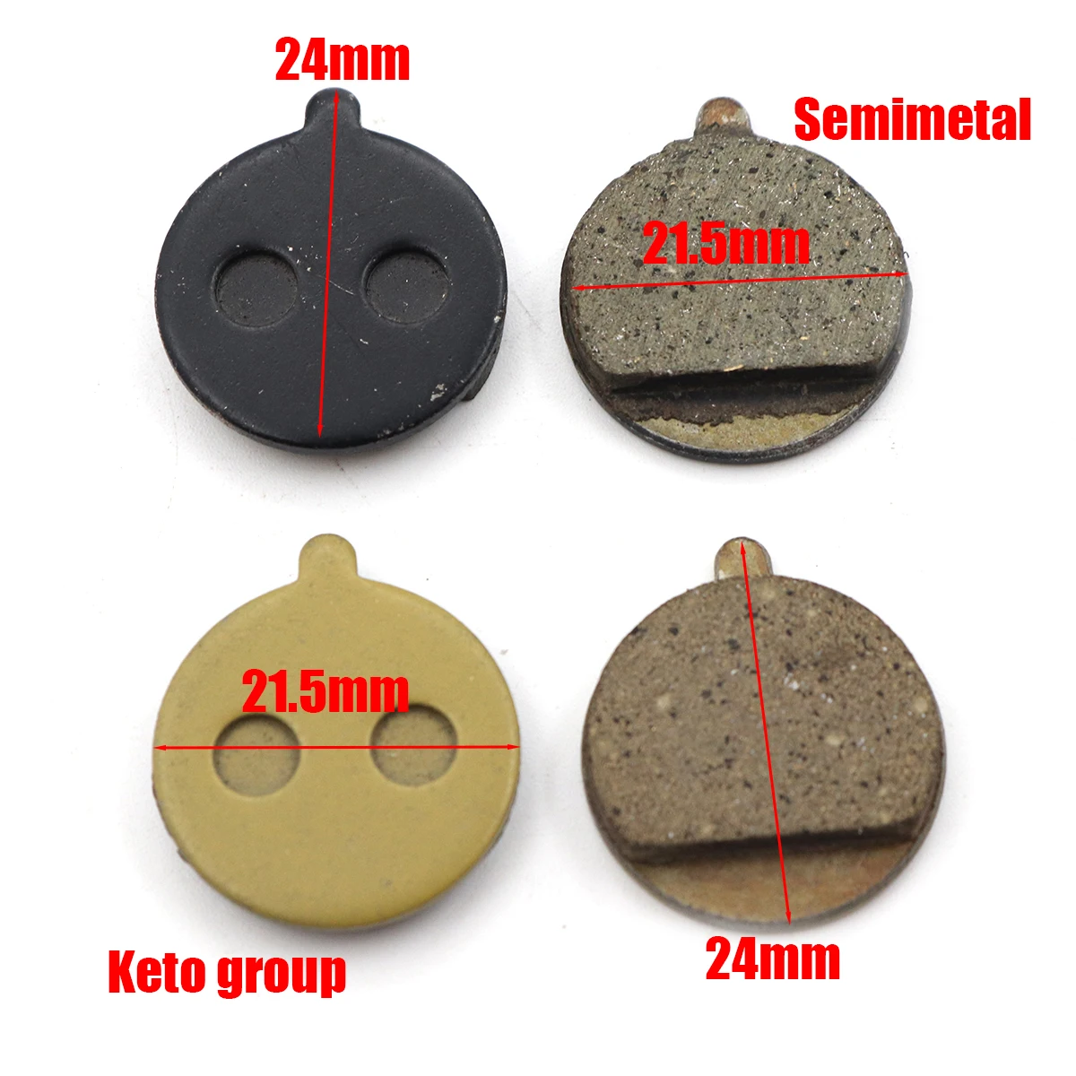 2pcs Cycling Organic Resin Disc Brake Pads For KUGOO M4 PRO Electric Scooter Folding KickScooter Caliper Brake Disc Braking Part