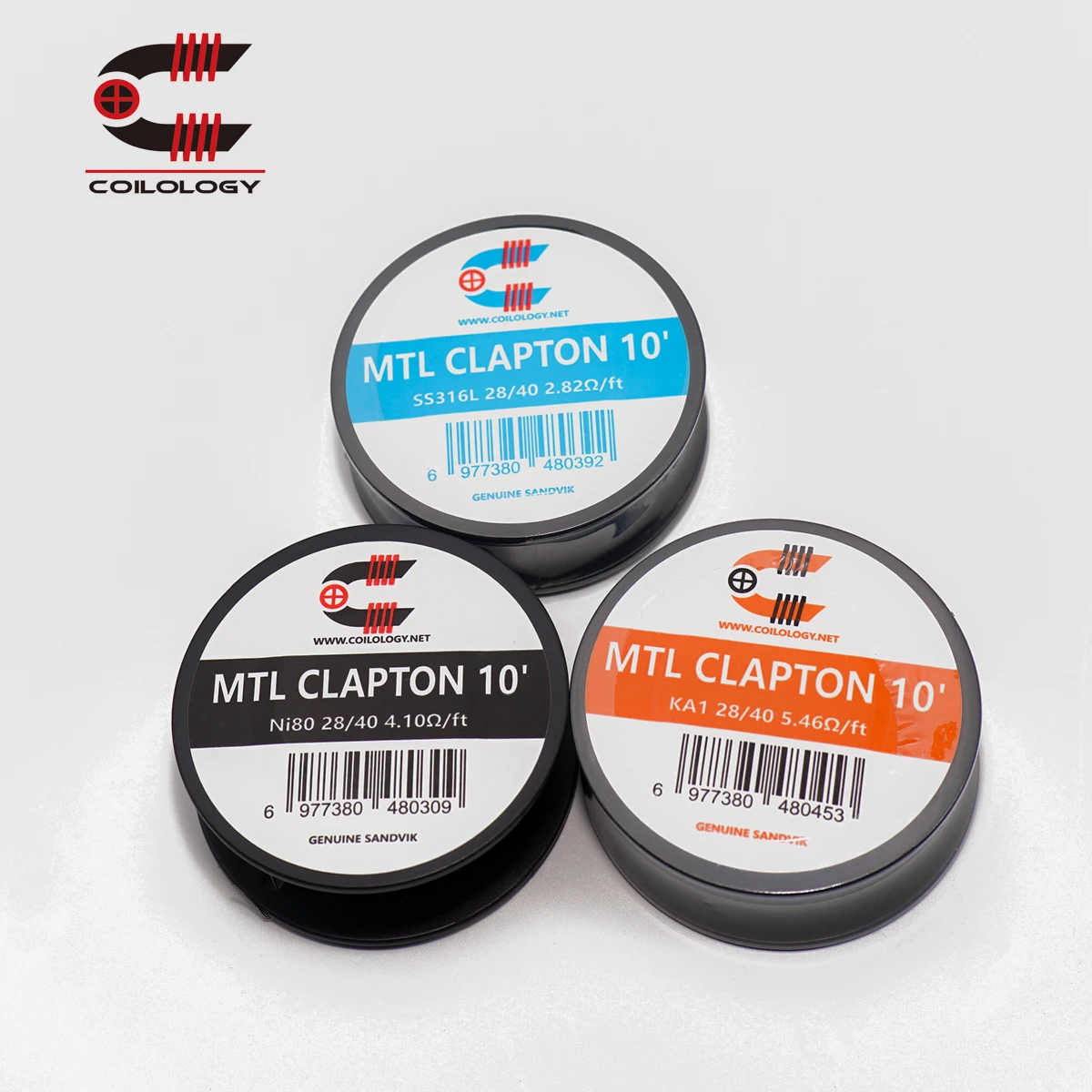 Coilologie Rdl/Mtl Clapton Ni80/Ss316l/Ka1 Hybride Diy Draad