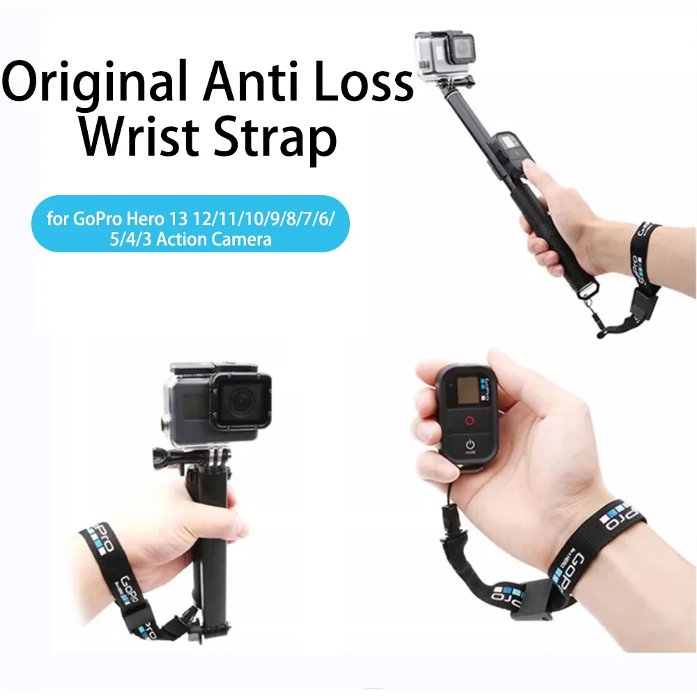 

Original Anti Loss Wrist Strap for GoPro Hero 13 12/11/10/9/8/7/6/5/4/3 Action Camera