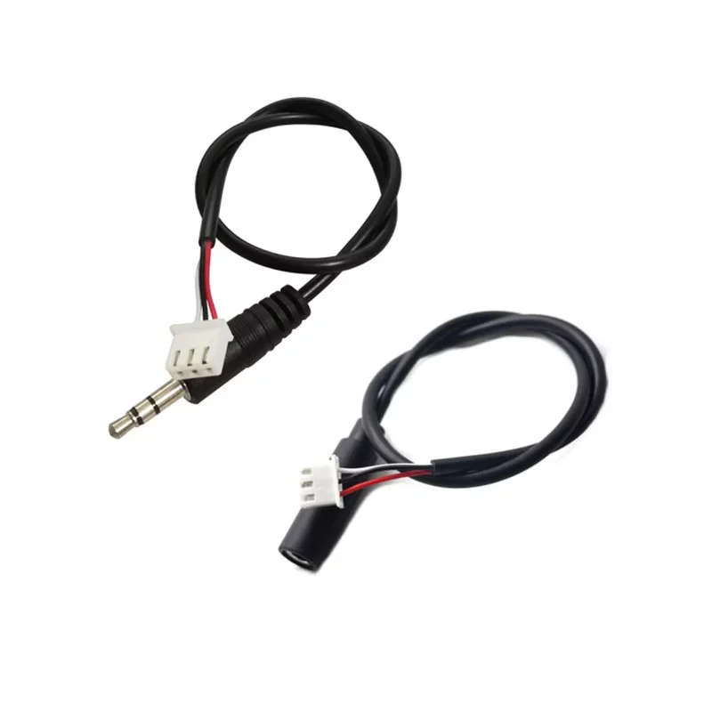1 Stück 30cm 3,5mm AUX Audio-Kabel zu XH2.54 3-Pin Terminal Stecker-Buchse 3-adriges Stereo-Audio-Verlängerungskabel für Verstärker