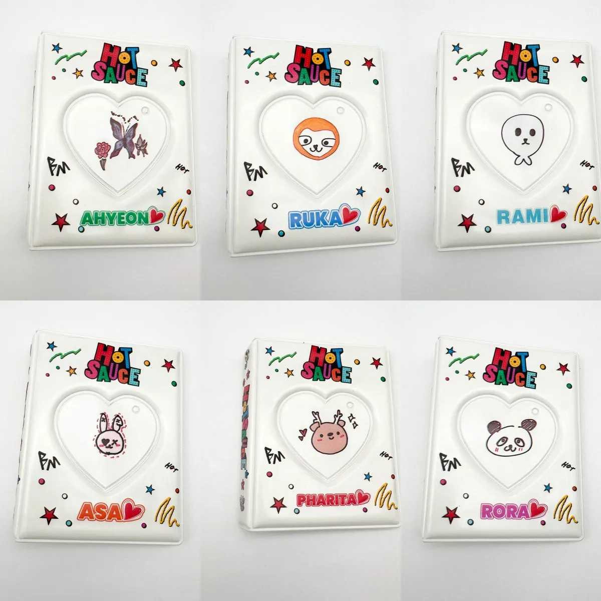 Kpop Babymonster HOT SAUCE Альбом из искусственной кожи 16P Папки для карт Ahyeon Ruka Rami Asa Pharita Держатель для фотографий Карточная книга Коллекция фанатов Kpop Babymonster HOT SAUCE Альбом из искусственной кожи 16P Папки для карт Ahyeon Ruka Rami Asa Pharita Держатель для фотографий Карточная книга Коллекция фанатов