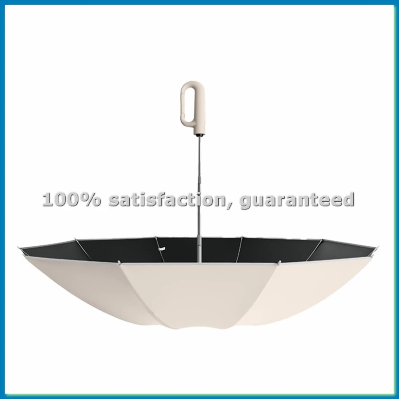 

Полностью автоматический зонт с обратным сложением, ветрозащитной светоотражающей полосой и защитой от УФ-излучения, с ручкой-карабином, для путешествий, A-ABVK