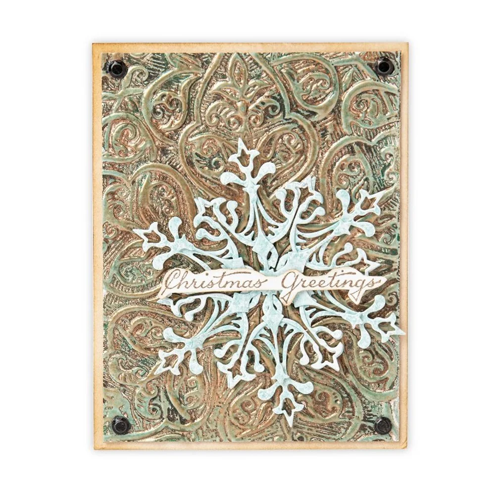 Plant Vine 3D Embossing Folder Patterns Templates For Adding Texture And Dimension To Craft DIY Scrapbooking Card Background