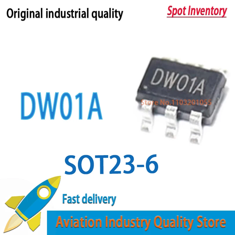 50PCS DW01 DW01D DW01A SOT23-6 TTP223-BA6 223B  MT3608 B6286