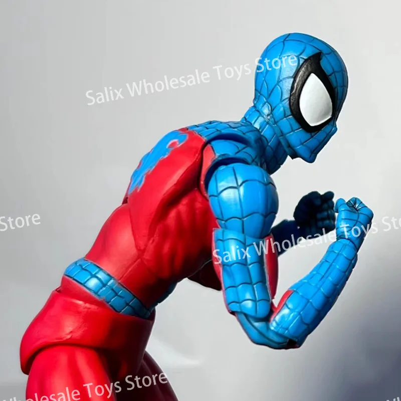 New In Stock Ct Toys Mafex 190 Spiderman Costume Anime Figure Spider-Man Action Figure Figurine For Kids Gifts Toys Customized