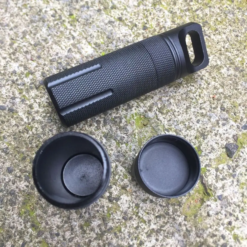 Reise-Werkzeugbox Wasserdichte Outdoor-Werkzeugbox Schlüsselanhänger EDC-Werkzeug Wasserdichte Flasche Outdoor-Pillendose Wasserdichter Kanister Dichtflasche – Detail 1